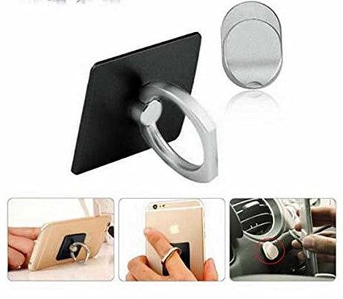 Phone Ring for Secure &amp; Safe Grip and Stand - Includes Universal Car Mount - Compact &amp; Slim