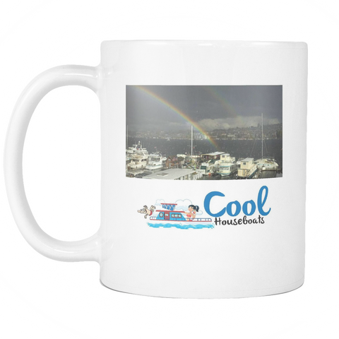 Limited Edition - Cool Houseboats Mug with Rainbow