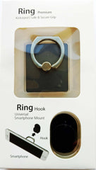 Phone Ring for Secure & Safe Grip and Stand - Includes Universal Car Mount - Compact & Slim